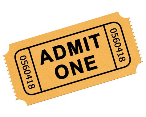 Download High Quality ticket clip art admission Transparent PNG Images ...