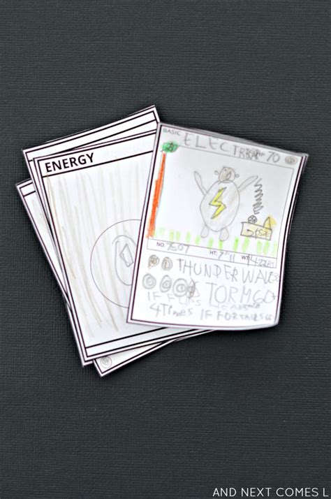 DIY Pokemon Card Templates {Free Printable!} | And Next Comes L - Hyperlexia Resources