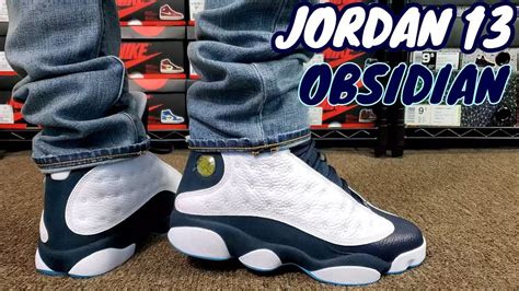 AIR JORDAN 13 OBSIDIAN REVIEW & ON FEET - YouTube