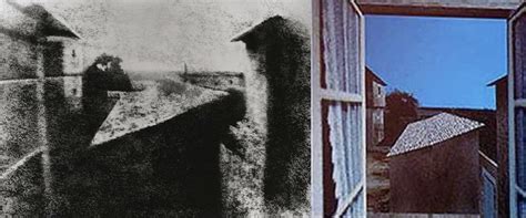 First known photograph ever taken (left) and recreation of how it looked (right), taken in 1826 ...