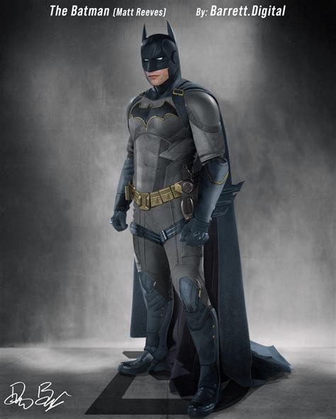 FANART: Matt Reeves Batman suit concept by Barrett.Digital : r/batman