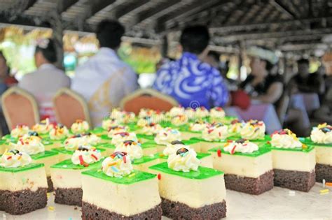 Dessert Cakes Served In A Party In Rarotonga Cook Islands Stock Image ...