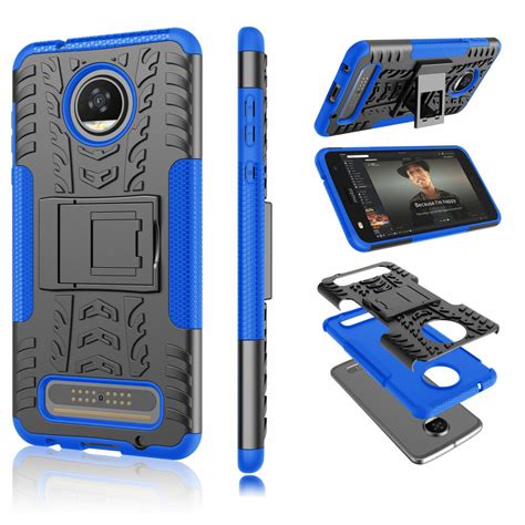 Tekcoo Cell Phone Cases For Motorola Moto Z2 Play, Shock Absorbing ...