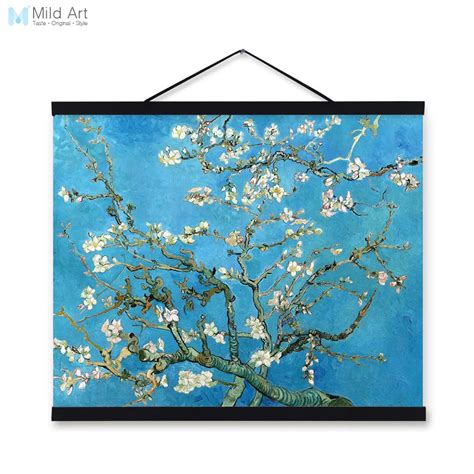 Vincent Van Gogh Famous Blue Modern Impressionist Flowers Poster Prints ...