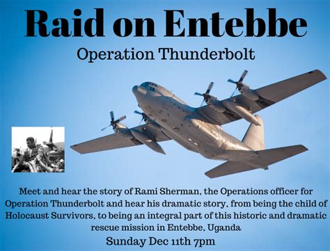 Raid on Entebbe Firsthand - ChabadSudbury.com
