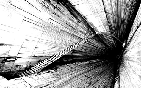 Download Black And White Abstract Tunnel Wallpaper | Wallpapers.com