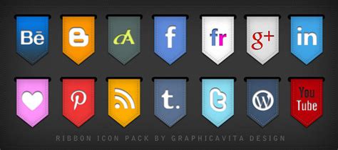 Ribbon Icon Set by graphicavita on DeviantArt