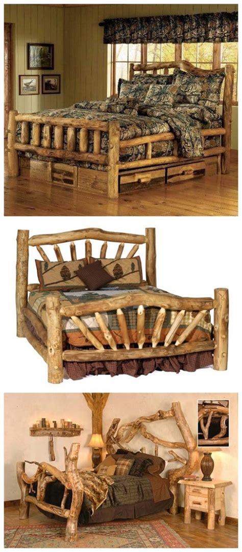 How To Build A DIY Rustic Log Bed | DIY Tag