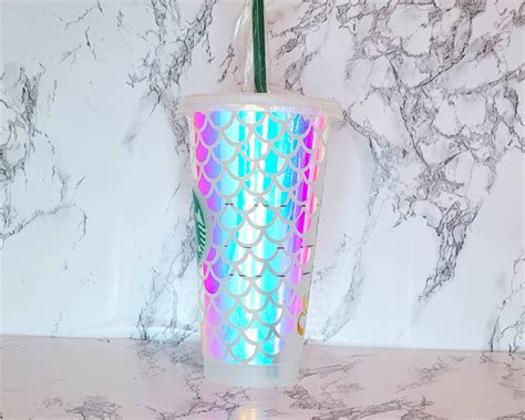 Mermaid Starbucks Cup Personalized Starbucks Tumbler Mermaid | Etsy