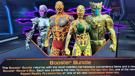 DCUO Newest Booster Bundle w/ Apokolips Skin and Metalweave Materials ...