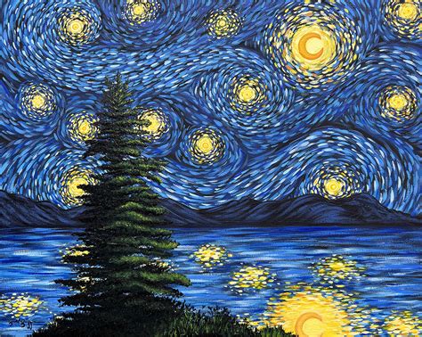 Starry Night in Silver Bay - Bruggman Fine Art