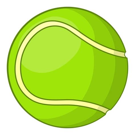 Premium Vector | Tennis ball icon in cartoon style isolated on white ...