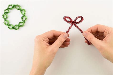 Easy Pipe Cleaner Wreath Ornaments - One Little Project