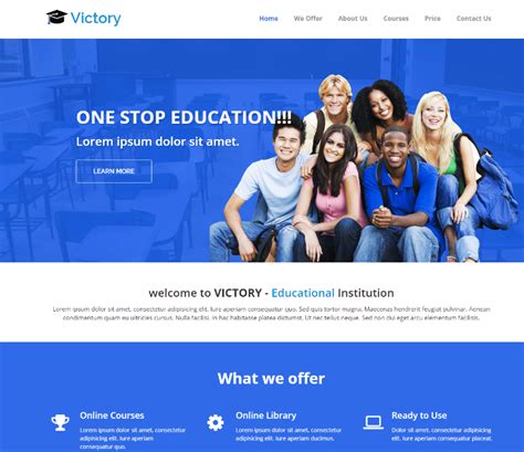 Free Education HTML Website Templates - FreeHTMLDesigns