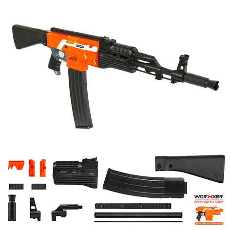 Worker mod f10555 ak47 imitation kit 3d printing combo for stryfe modified toy part for nerf ...