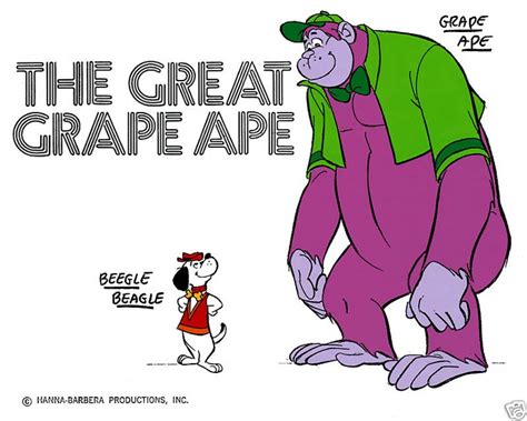 The Great Grape Ape Production Cel Setup Hanna Barber - vrogue.co