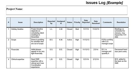 How to Manage Project Issues – The Issue Log