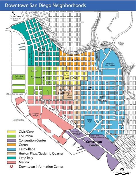 Map of Downtown San Diego