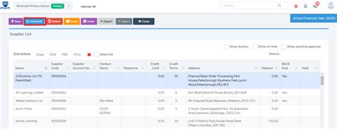 Reviewing and Approving Supplier Bacs Payment Details – Bromcom