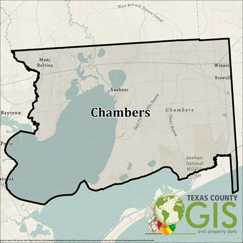 Chambers County GIS Shapefile and Property Data - Texas County GIS Data