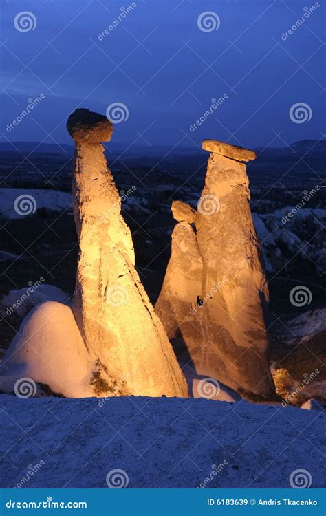 Fairy Chimneys in Cappadocia Stock Image - Image of chimney, east: 6183639