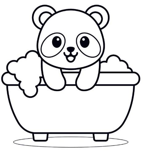 Panda Coloring Pages in 2022 | Panda coloring pages, Bear coloring ...