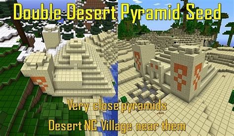 Double Desert Pyramid Seed Minecraft Project