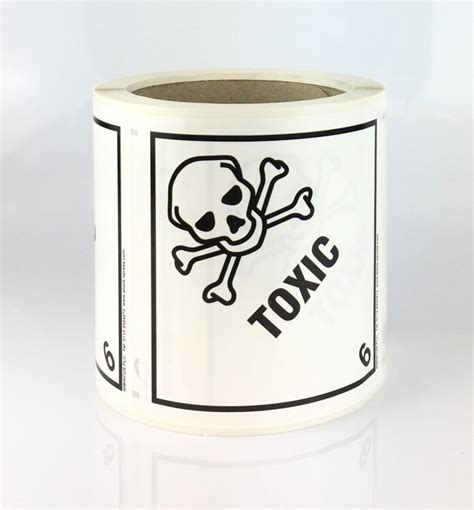 Toxic Label | Class 6 Labels & Placards | Buy at Stock-Xpress