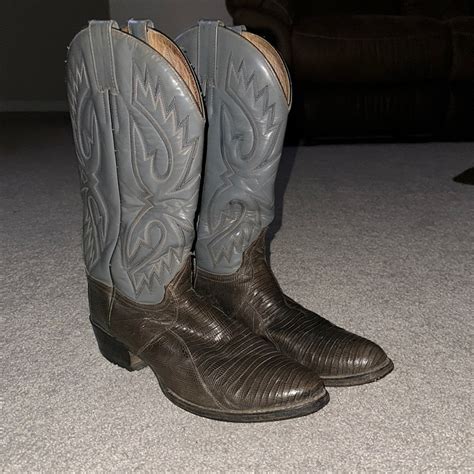 Rare Vintage Leather Sheplers Cowboy Boots - Gem