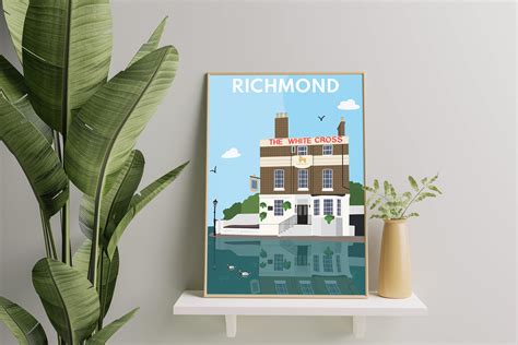 The White Cross Richmond Digital Art Print - Etsy UK