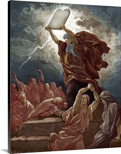 Moses Breaks The Tablets Of The Law By Dore - Bible Wall Art, Canvas Prints, Framed Prints, Wall ...