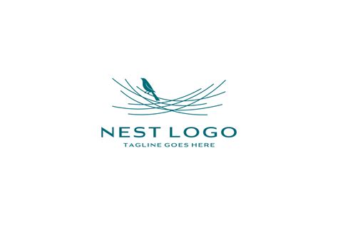 Bird nest logo design vector icon template 14813808 Vector Art at Vecteezy