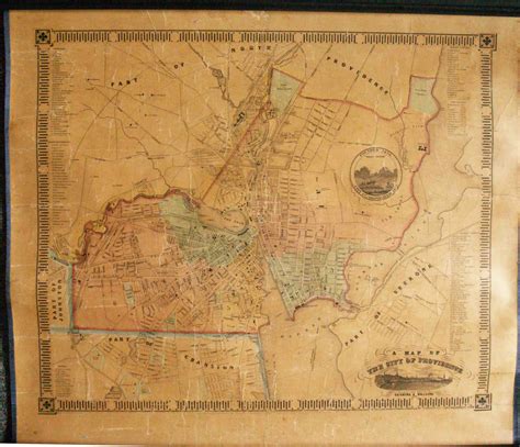 A Map of the City of Providence, from Actual Surveys - High Ridge Books, Inc.