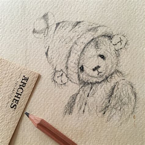 Teddy Bear Pencil Drawing at GetDrawings | Free download