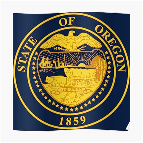 "Oregon State Seal" Poster for Sale by CharlieCreator | Redbubble