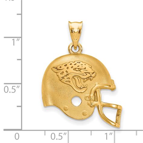 LogoArt Jacksonville Jaguars Helmet Pendant - PG93042