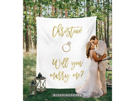 Will You Marry Me Banner Wedding Proposal Idea Will You - Etsy