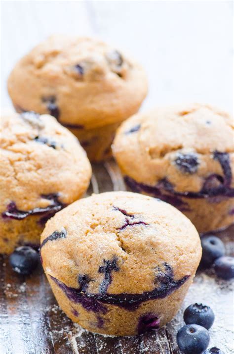 Healthy Blueberry Muffins - iFOODreal - Healthy Family Recipes