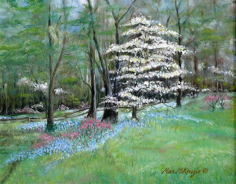 Dogwood In Springtime Painting by Max Mckenzie