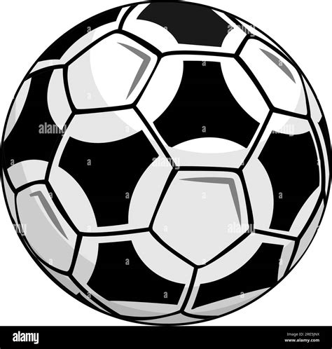 Cartoon football ball soccer. Vector template on transparent background Stock Vector Image & Art ...