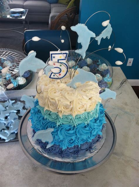 Pin by Michele Doughty on I make things | Dolphin cakes, Dolphin birthday parties, Butterfly cakes