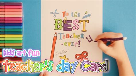 How To Draw And Color Teachers Day Card Teachers Day Drawing | Images and Photos finder