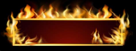 Realistic fire flames, vector. 4695714 Vector Art at Vecteezy