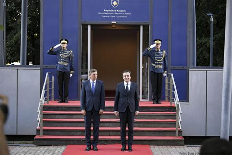 Prime Minister Kurti hosted the President of Slovenia, Borut Pahor, in ...