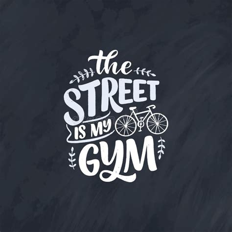 Lettering Slogan about Bicycle for Poster, Print and T Shirt Design ...