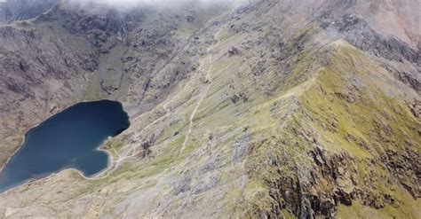 Drone Footage of Snowdon Summit Free Stock Video Footage, Royalty-Free ...