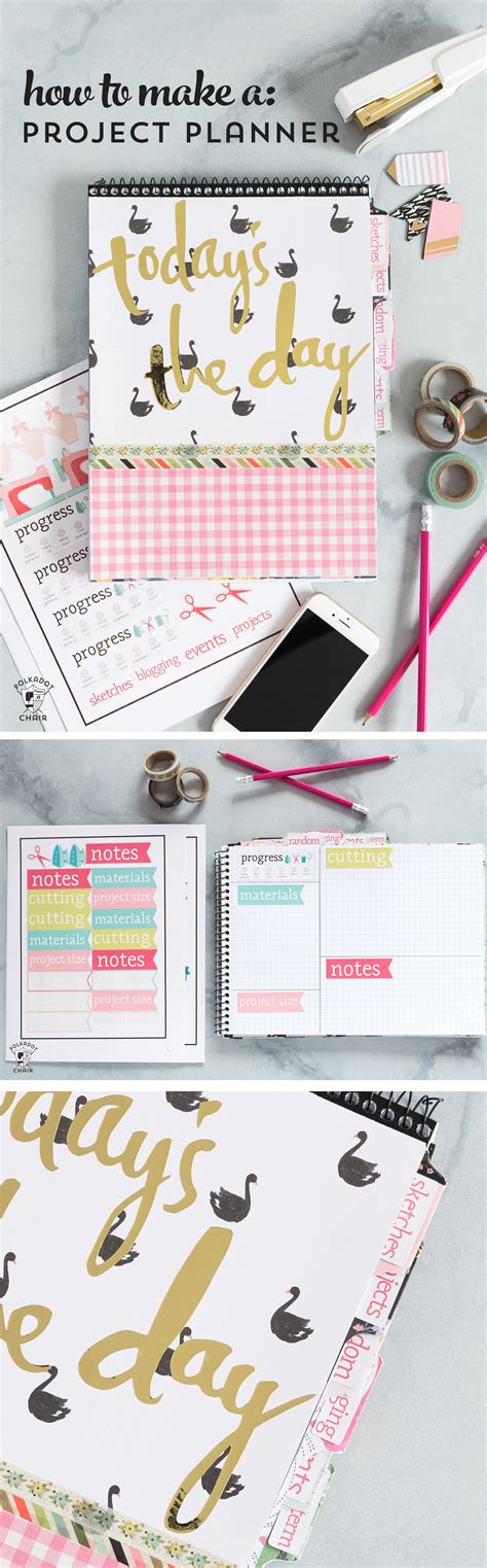 How to make a Planner and Create Printable Stickers - The Polka Dot Chair