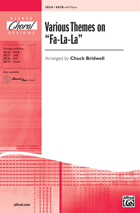 Various Themes on "Fa-La-La": SATB Choral Octavo | Sheet Music