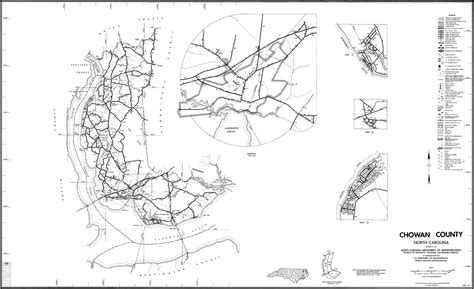 1990 Road Map of Chowan County, North Carolina