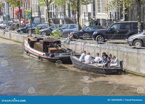 Amsterdam. City canals editorial image. Image of indweller - 138299695